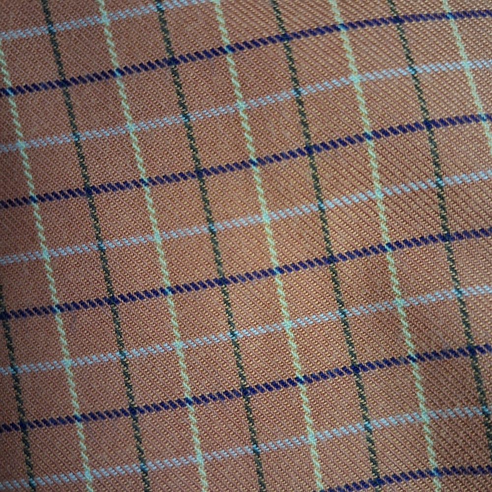 Barbour Mens Orange Tattersall Check Button Down Shirt Cotton Size Medium Preppy - Picture 7 of 10